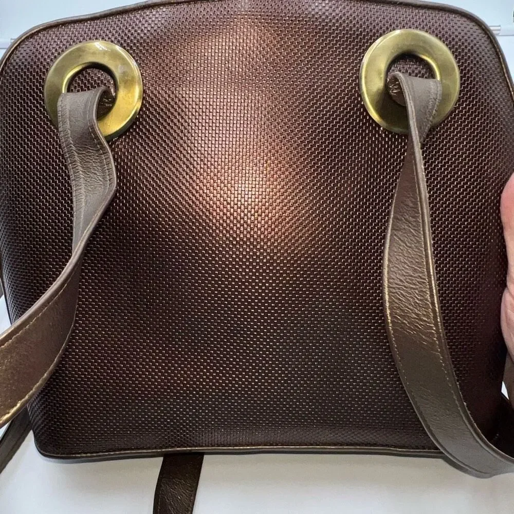 Stuart Weitzman Made in Spain Vintage Pebbled Copper Leather with Dustbag